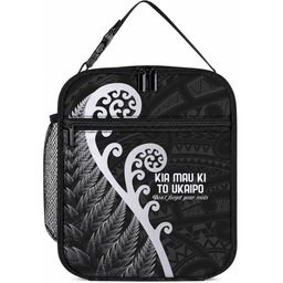 Kia Mau Ki To Ukaipo Lunch Bag Te Reo Maori Koru Fern Art