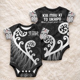 Kia Mau Ki To Ukaipo Baby Onesie Te Reo Maori Koru Fern Art