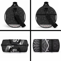 Kia Mau Ki To Ukaipo Duffle Bag Te Reo Maori Koru Fern Art
