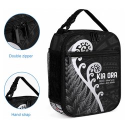 Kia Ora Maori Language Lunch Bag Te Reo Maori Koru Fern Art