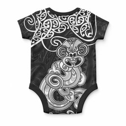 Te Reo Maori Tiki Inspired Art Baby Onesie