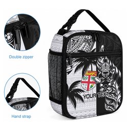 Custom Fiji New Zealand Lunch Bag Maori mix Tapa Pattern Version