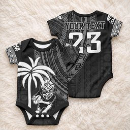 Custom Fiji New Zealand Maori Rugby Baby Onesie Make History Together