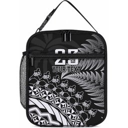 Custom Fiji New Zealand Maori Rugby Lunch Bag Cibi Dance with Black Fern