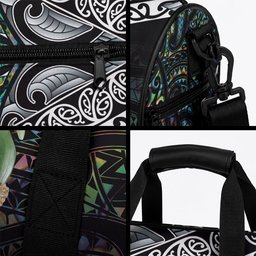 Personalised Maori Manaia Duffle Bag New Zealand Tribal Hei Matau Papua Shell