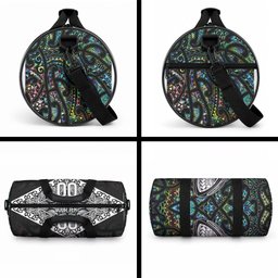 Custom New Zealand Duffle Bag Maori Rugby Tattoo Papua Shell