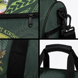 Meri Kirihimete Kakapo Duffle Bag Green Silver Fern Christmas Vibe
