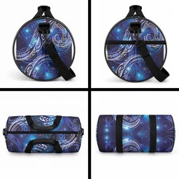 North Island Kokako and South Island Kokako Duffle Bag New Zealand Native Bird with Galaxy Vibe