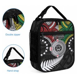 Aotearoa and Cook Islands Mo Te Tiriti Lunch Bag New Zealand Honour The Treaty Ake!Ake!Ake!