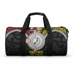 Aotearoa and Niue Mo Te Tiriti Duffle Bag New Zealand Honour The Treaty Ake!Ake!Ake!