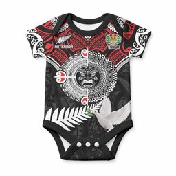 Aotearoa and Tonga Mo Te Tiriti Baby Onesie New Zealand Honour The Treaty Ake!Ake!Ake!