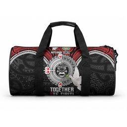 Aotearoa and Tonga Mo Te Tiriti Duffle Bag New Zealand Honour The Treaty Ake!Ake!Ake!