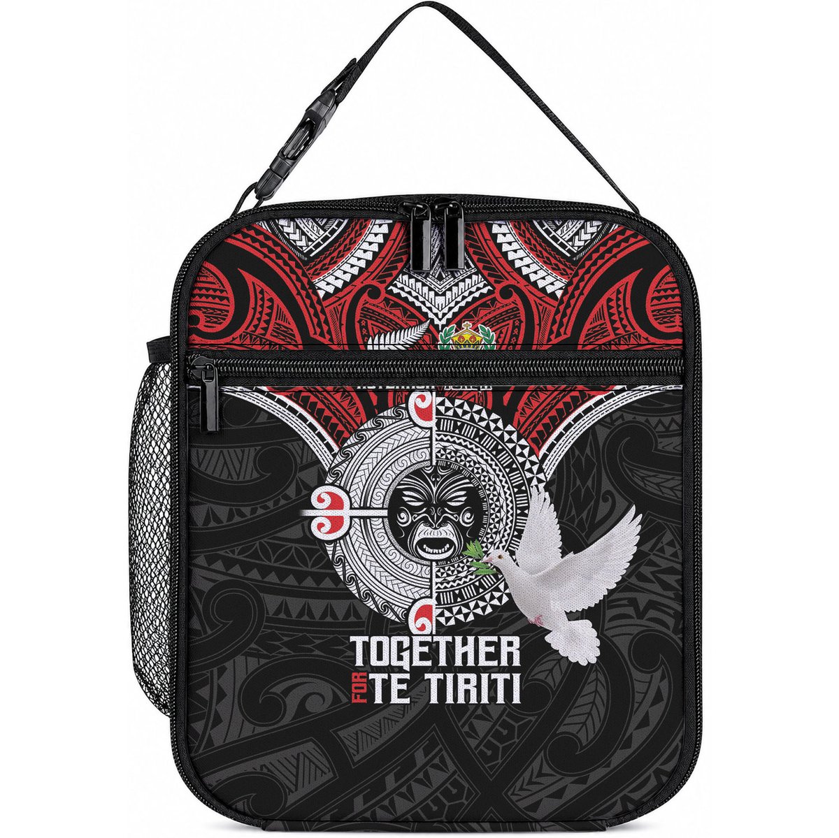 Aotearoa and Tonga Mo Te Tiriti Lunch Bag New Zealand Honour The Treaty Ake!Ake!Ake!