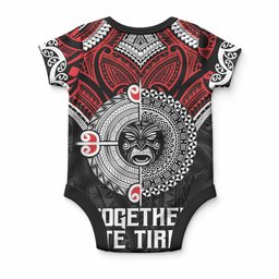 Aotearoa and Tonga Mo Te Tiriti Baby Onesie New Zealand Honour The Treaty Ake!Ake!Ake!