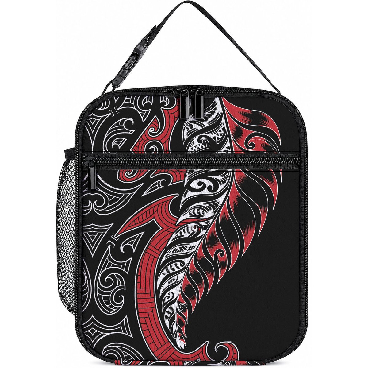 Koru Fern New Zealand Lunch Bag Maori Tribal Pattern
