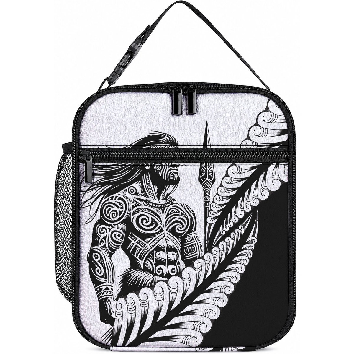 Koru Fern New Zealand Maori Tribal Warrior Lunch Bag