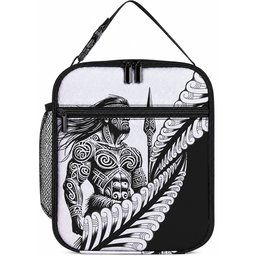 Koru Fern New Zealand Maori Tribal Warrior Lunch Bag