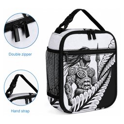 Koru Fern New Zealand Maori Tribal Warrior Lunch Bag