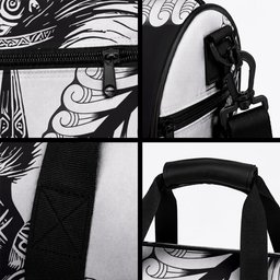 Koru Fern New Zealand Maori Tribal Warrior Duffle Bag