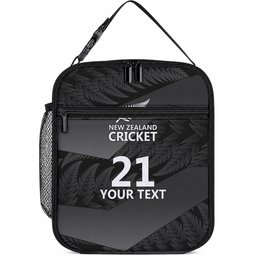 New Zealand Cricket Custom Lunch Bag Potae Pango Black Fern Pattern