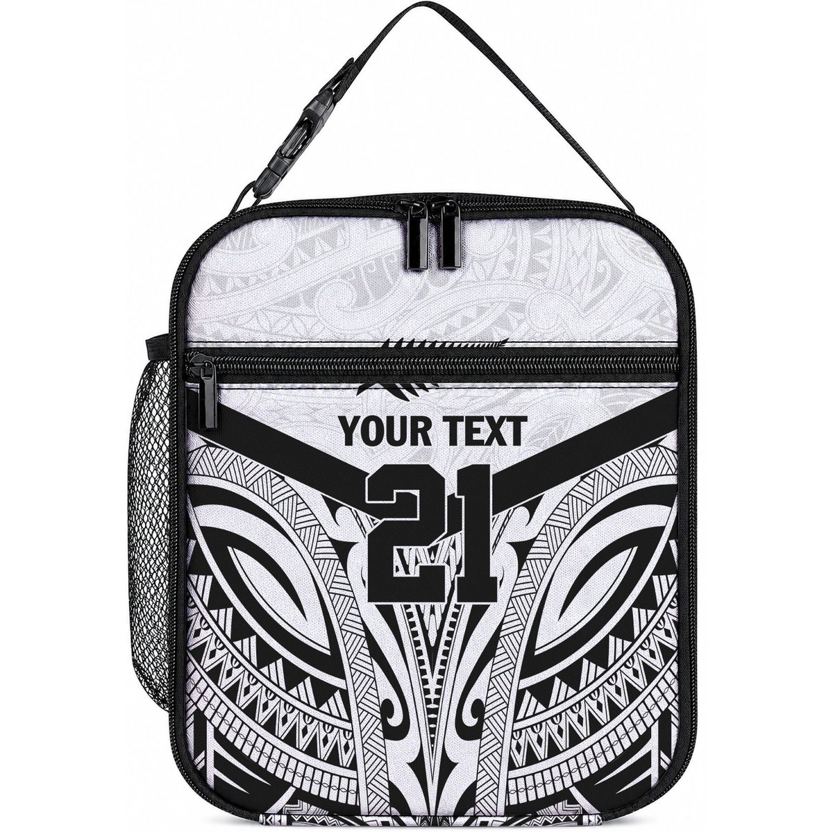 New Zealand Football Custom Lunch Bag All White Fern Go Champions