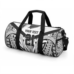 New Zealand Football Custom Duffle Bag All White Fern Go Champions