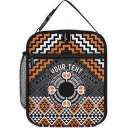 Personalised Aotearoa Niho Taniwha Motif Lunch Bag Gold Style