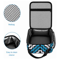 Personalised Aotearoa Niho Taniwha Motif Lunch Bag Blue Style