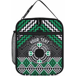 Personalised Aotearoa Niho Taniwha Motif Lunch Bag Green Style