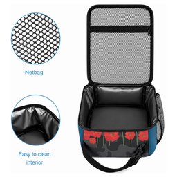 Kangaroo-Kiwi Soldier ANZAC Personalised Lunch Bag Golden Wattle and Pohutukawa Flowers