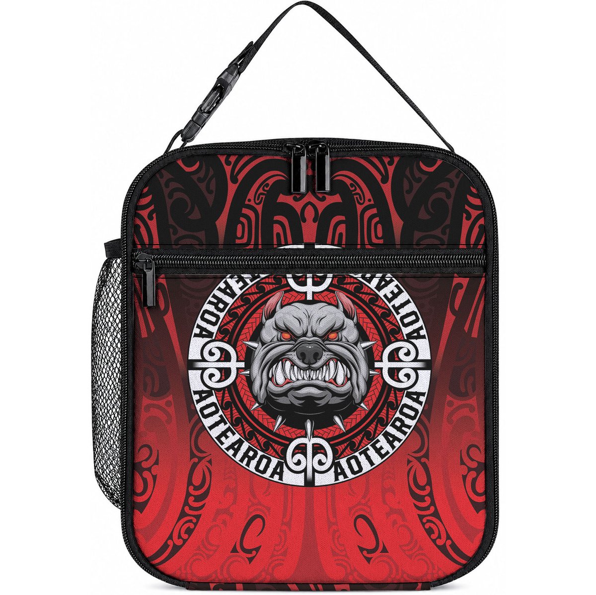 Aotearoa Bulldog Lunch Bag New Zealand Kowhaiwhai Tribal