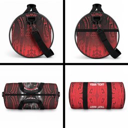 Aotearoa Bulldog Personalised Duffle Bag Maori Kowhaiwhai Motif