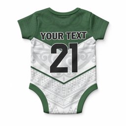 Custom New Zealand Maori Niho Taniwha Baby Onesie