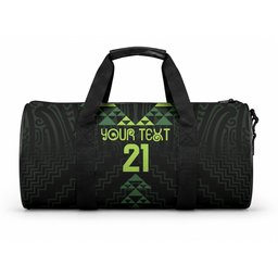 Custom New Zealand Maori Koru Koiri Motif Duffle Bag