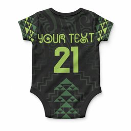 Custom New Zealand Maori Koru Koiri Motif Baby Onesie