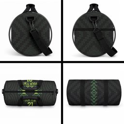 Custom New Zealand Maori Koru Koiri Motif Duffle Bag