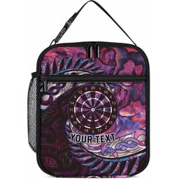 New Zealand Darts Personalised Lunch Bag Aotearoa Silver Fern Pink Papua Shell Spirit
