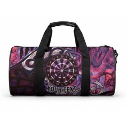 New Zealand Darts Personalised Duffle Bag Aotearoa Silver Fern Pink Papua Shell Spirit