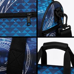 New Zealand Matariki Duffle Bag Taniko Aramoana With Koru Galaxy Sky Night