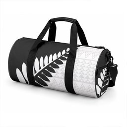 New Zealand Silver Fern Niho Taniwha Duffle Bag