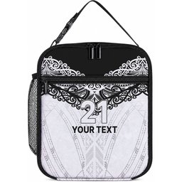 New Zealand Koru Fern Custom Lunch Bag Simple Taniko Motif