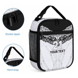 New Zealand Koru Fern Custom Lunch Bag Simple Taniko Motif
