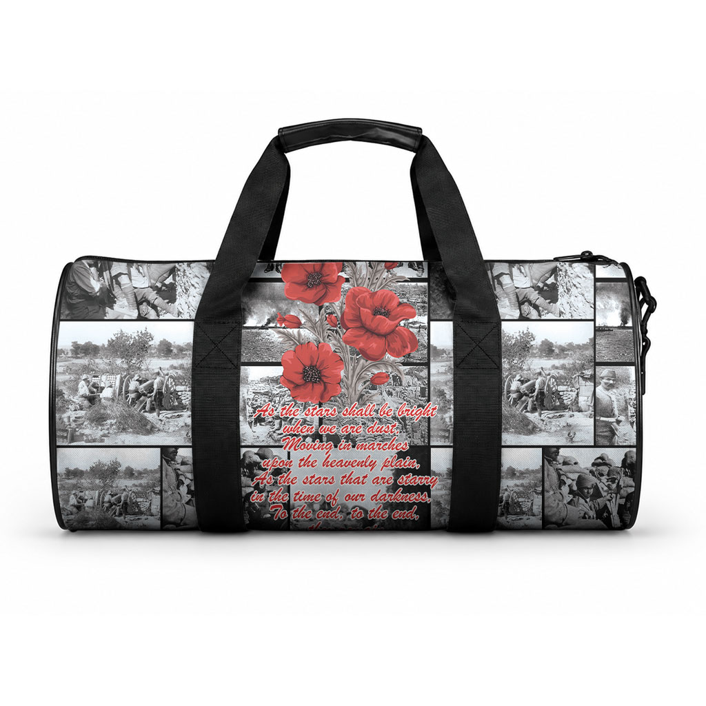 ANZAC Day Gallipoli Campaign Duffle Bag To The End They Remain