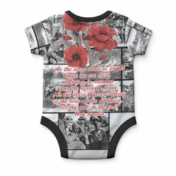 ANZAC Day Gallipoli Campaign Baby Onesie To The End They Remain
