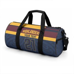 New Zealand Maori Rugby Pacific Custom Duffle Bag Kahupeka Retro 2025 Taniko Motif