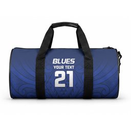 New Zealand Maori Rugby Pacific Custom Duffle Bag Kahurangi Auckland All Blue