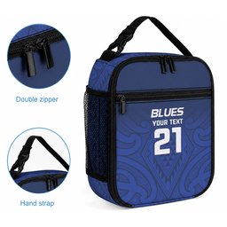 New Zealand Maori Rugby Pacific Custom Lunch Bag Kahurangi Auckland All Blue
