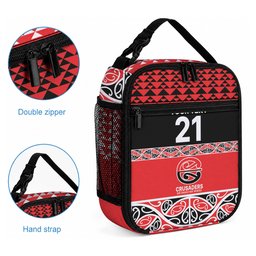 New Zealand Maori Rugby Pacific Custom Lunch Bag Whatumoana Maori Kowhaiwhai Pattern