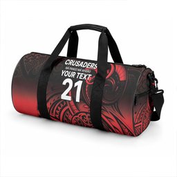 New Zealand Maori Rugby Pacific Custom Duffle Bag Whatumoana Maori Tribal Tattoo