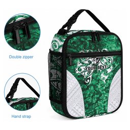 Queensland Maori Kiwi Personalised Lunch Bag Kikirangi Papua Shell Maori Tribal Tattoo